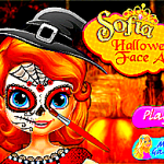 Sofia Halloween face art