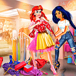 Princesses rivales au shopping