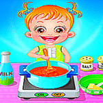 Bébé Hazel cuisine