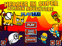 Heroes in super action adventure
