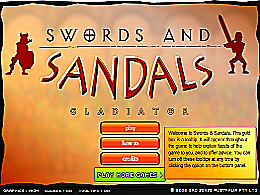Swords and sandals gladiator