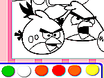 Angry birds coloriage