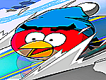 Angry birds ski