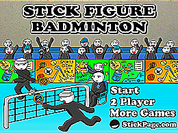 Stick figure badminton