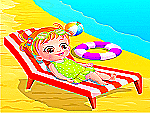 Bébé Hazel à la plage
