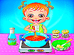 Bébé Hazel cuisine