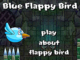 Flappy bird bleu