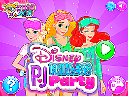 Disney princess pj party