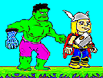 Hulk punch thor