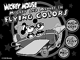 Mickey et Minnie en Avion