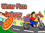 Winter pizza delivery