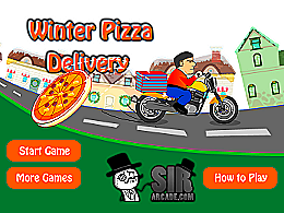 Winter pizza delivery