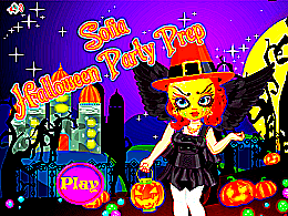 Sofia prépare la fête d'Halloween