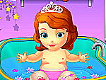 Princesse Sofia prend son bain