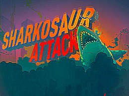 Sharkosaur attack