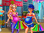 Shopping de maman avec bébé
