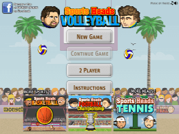 Sports heads volleyball