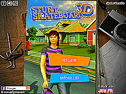 Stunt skateboard 3d