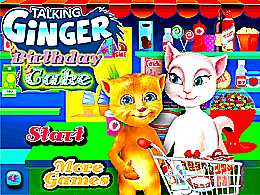Ginger le chat gâteau d’anniversaire
