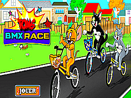 Tom et Jerry Course de Bmx