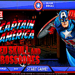 Captain America red skull and crossbones