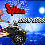 Spiderman Scooter des Neiges
