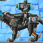 Dino Robot Smilodon Black