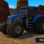 Farm Tractor driver 3D parking